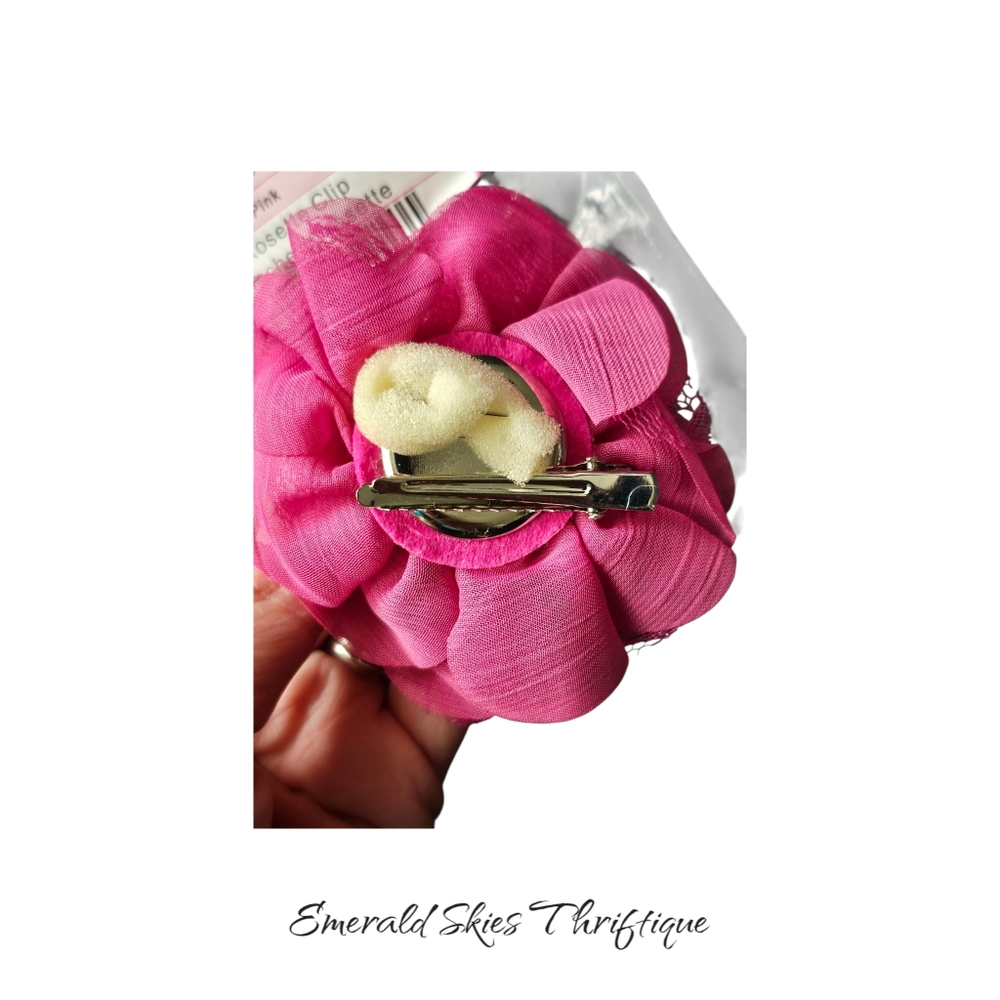 Thirty-One Gifts Pink Rosette Clip Small Hair Purse New. - Picture 3 of 3